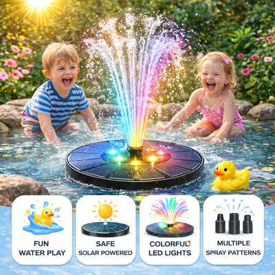 Primemaga Solar Glow Fountain