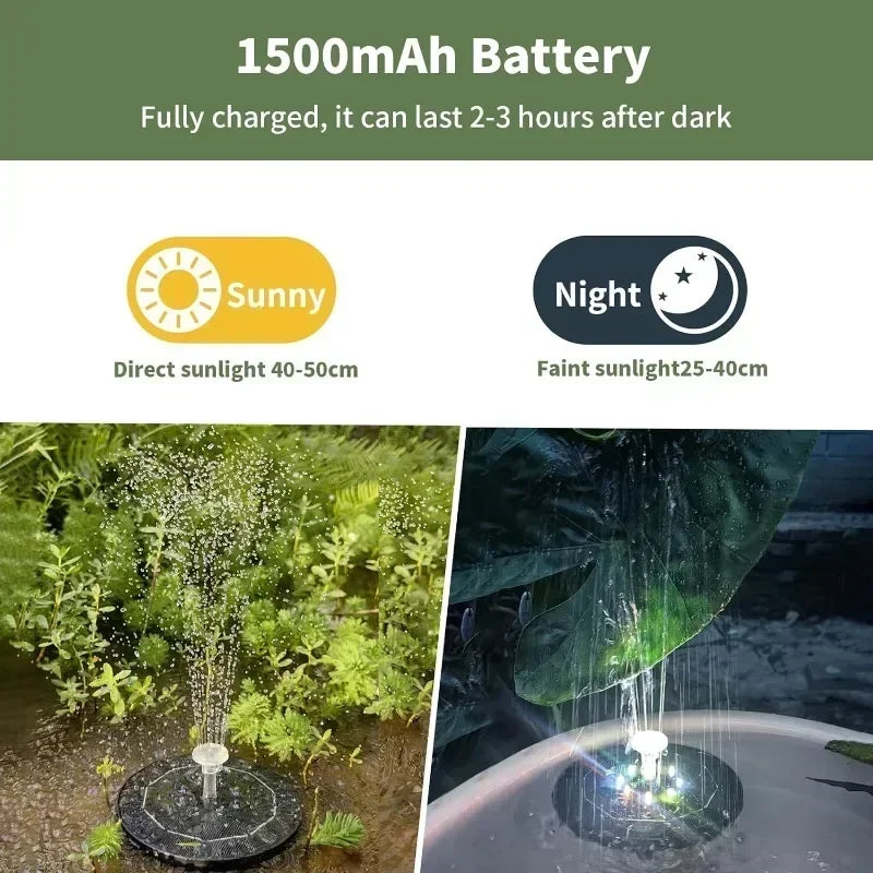 Primemaga Solar Glow Fountain