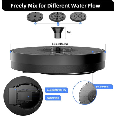 Primemaga Solar Glow Fountain