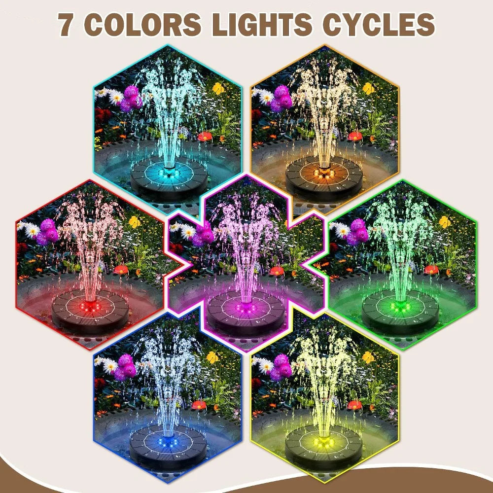 Primemaga Solar Glow Fountain