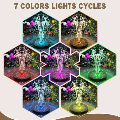Primemaga Solar Glow Fountain