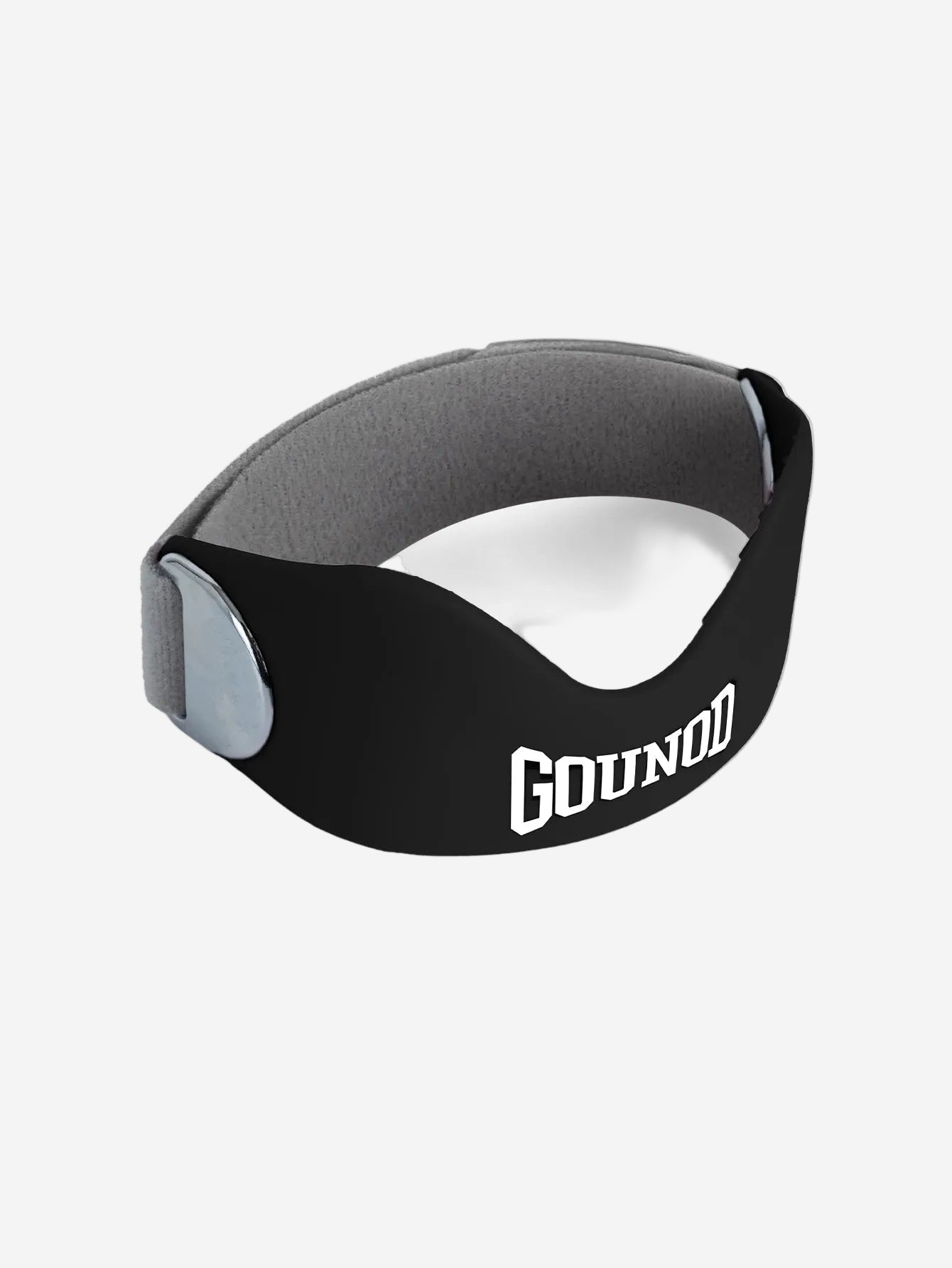 Black and gray wristband with 'Gound' branding on a white background