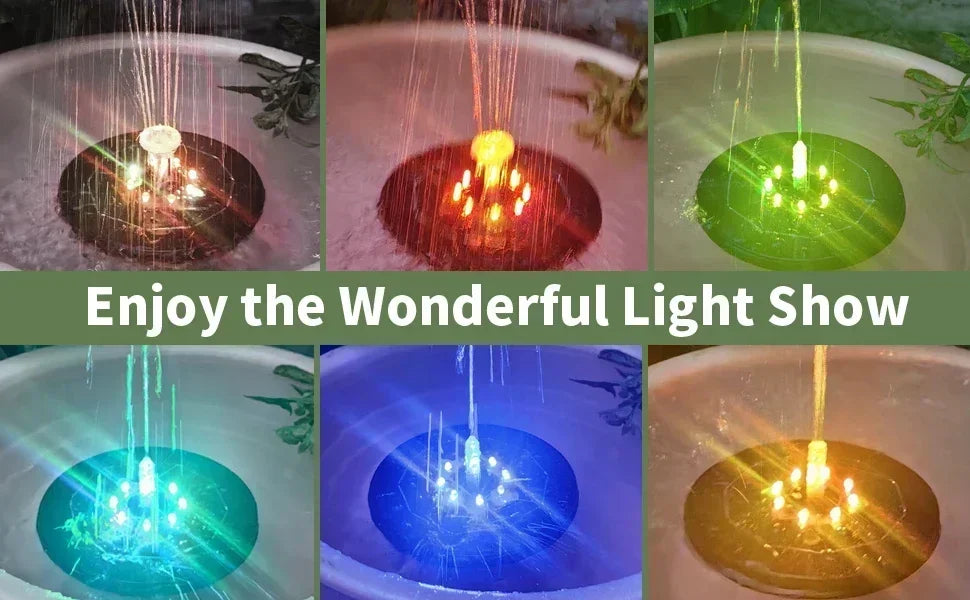 Primemaga Solar Glow Fountain